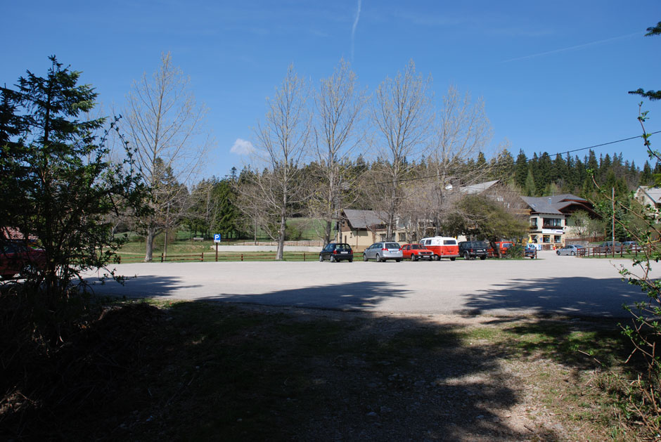 Parkplatz beim Alpengasthaus