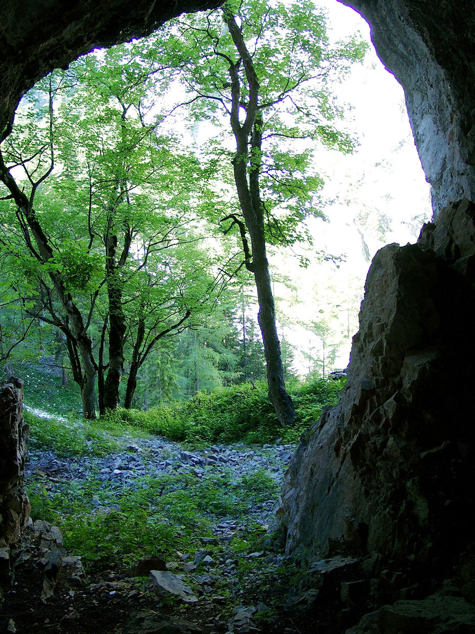Bärenlochsteig Höhlenausblick