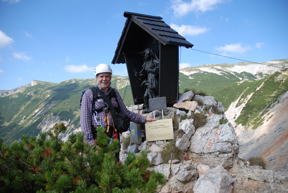 Albert bei der Haidsteig-Madonna