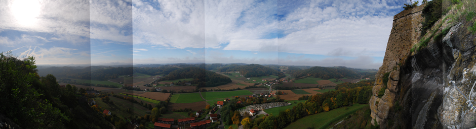 Panoramablick vom Klettersteig 