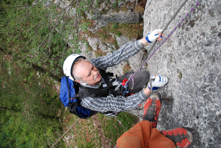 Albert, überhängende Schlusswand 10m D