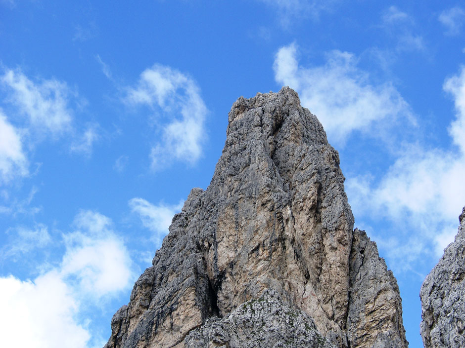 Torre Wundt von der Hütte Fonda Savio