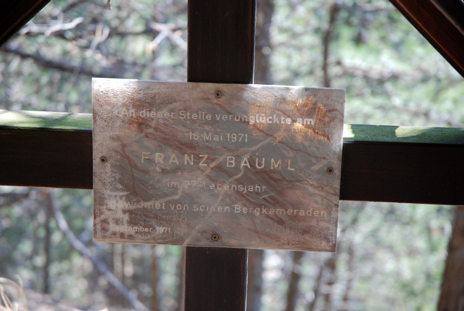 Gedenkkreuz Franz Bäml