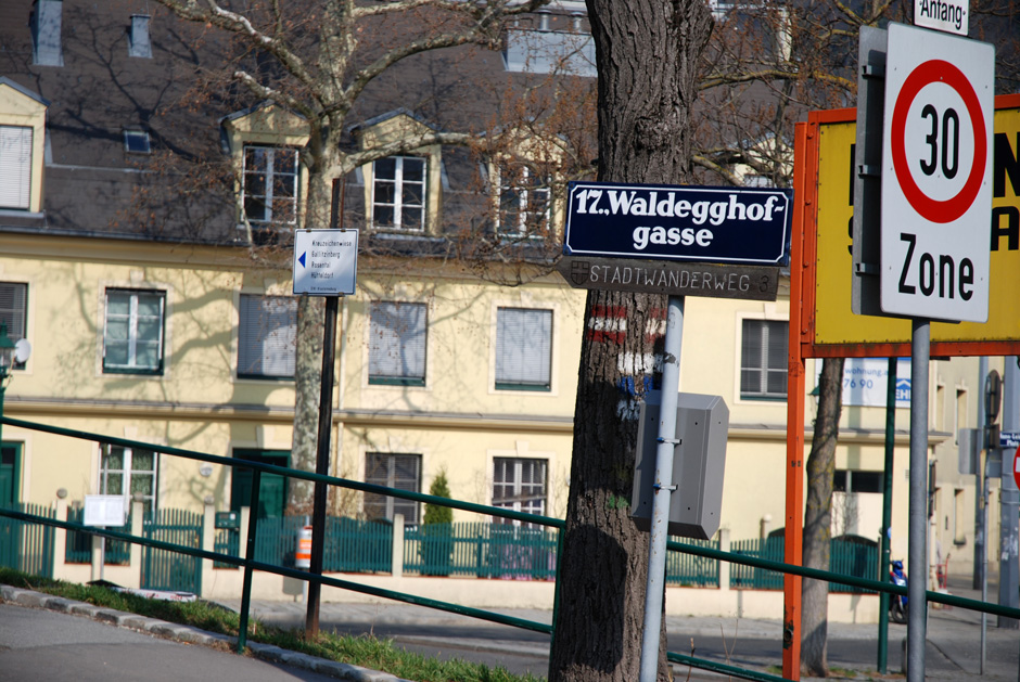 Abzweigung Waldegghofgasse