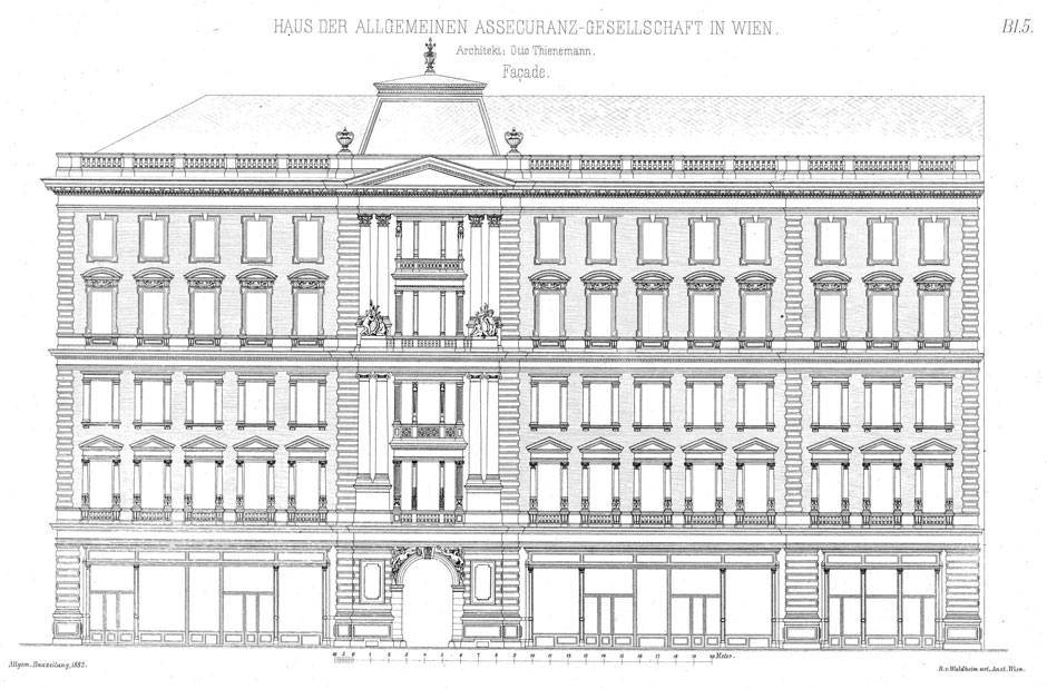 Archivbild 1: Allgemeinen Assecuranz-Gesellschaft; Hauptfassade