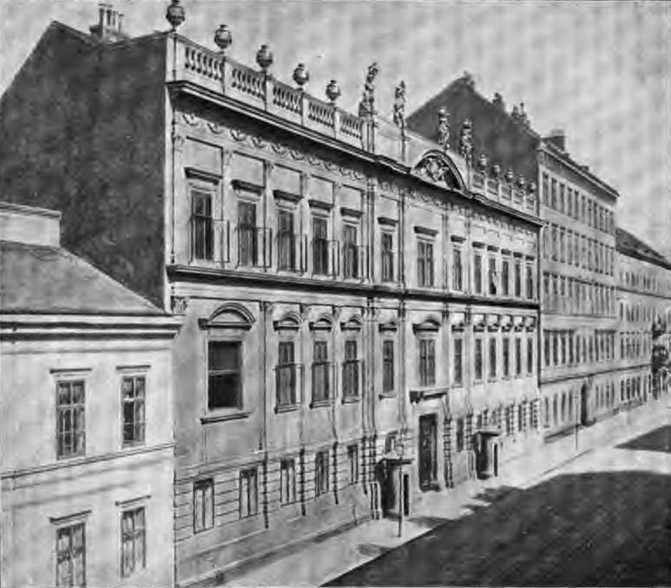 Archivbild: Palais Seiner kaiserlichen Hoheit Herrn Erzherzog Carl Ludwig, 1040 Wien, Favoritenstraße 7