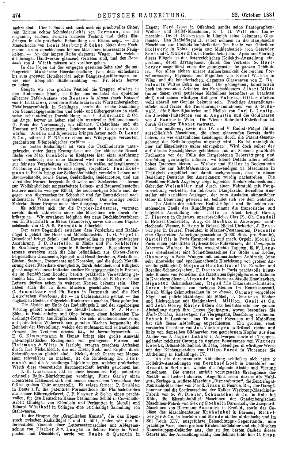 Deutsche Bauzeitung No. 85, Seite 474