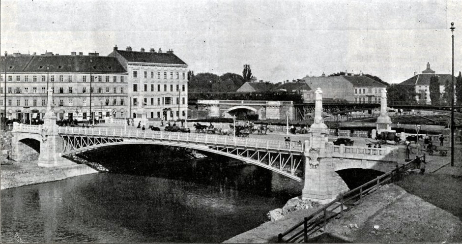 Die neue Franzensbrücke nach ihrer Eröffnung am 4. Sptember 1899