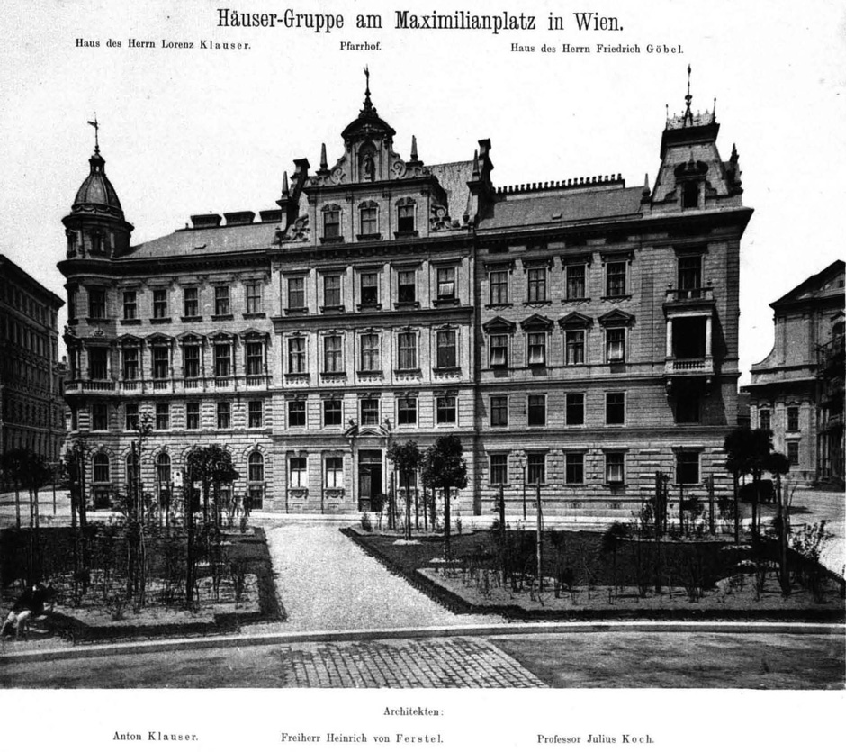 Archivbild: Häusergruppe am Maximilianplatz