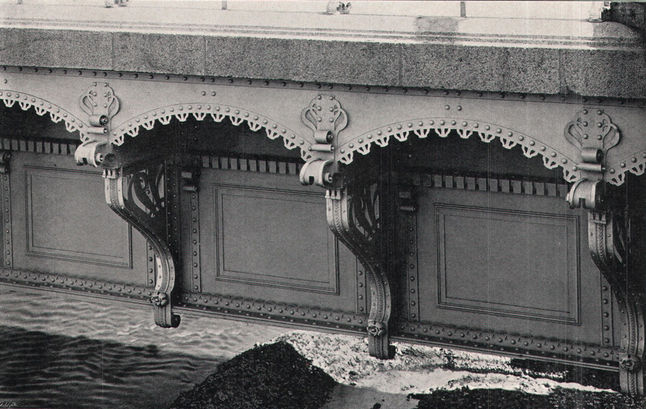 Archivbild: Kleine Marxerbrücke, Detailansicht über die Gehwegkonsolen