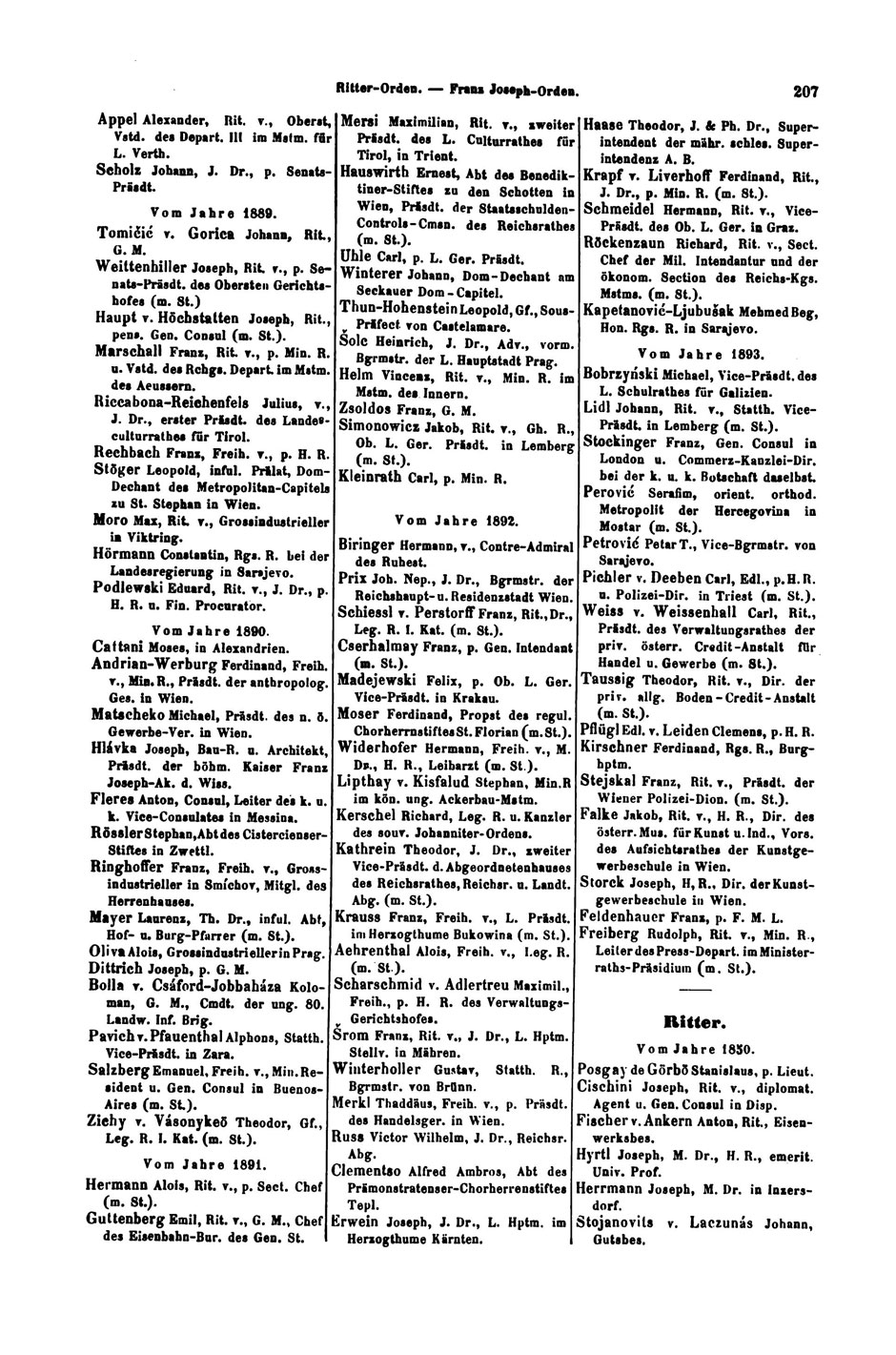 Almanach für das Jahr 1894; Seite 207