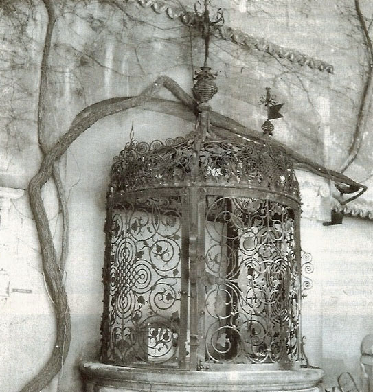 Renaissance fountain's lattice in the Lower Austria Land Museum