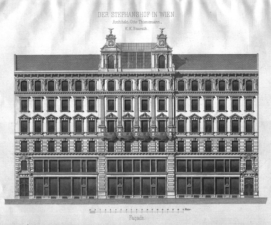 Archivbild: Stephanhof, Hauptfassade