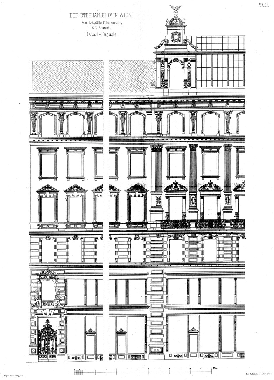 Archivbild: Stephanhof, Fassadendetail
