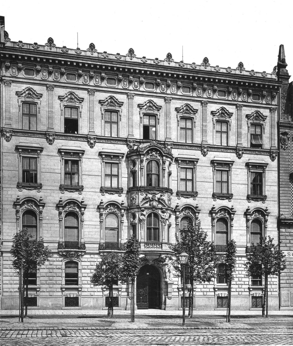 Archivbild: Palais des Herrn Johann Sturany, Hauptfassade
