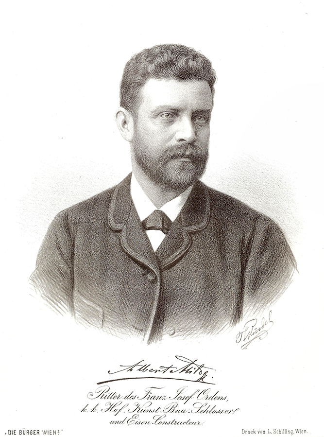 Porträt von k. k. Albert Milde, 1884