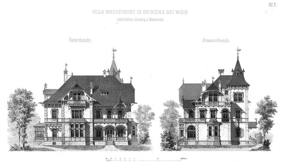 Archivbild: Villa Wrchovszky, Fassaden